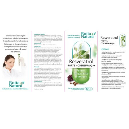 RESVERATROL FORTE si CoQ10, 30 capsule, Rotta Natura [3]