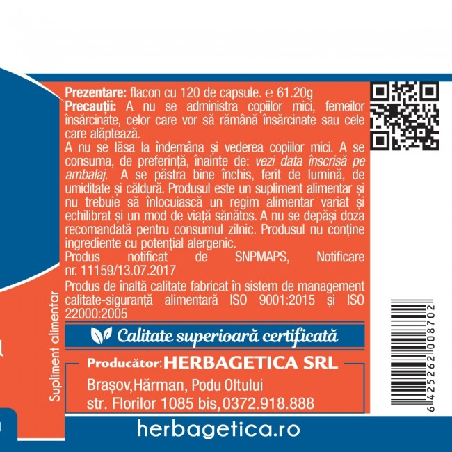 RHODIOLA RHOSEA 400mg, Herbagetica [6]