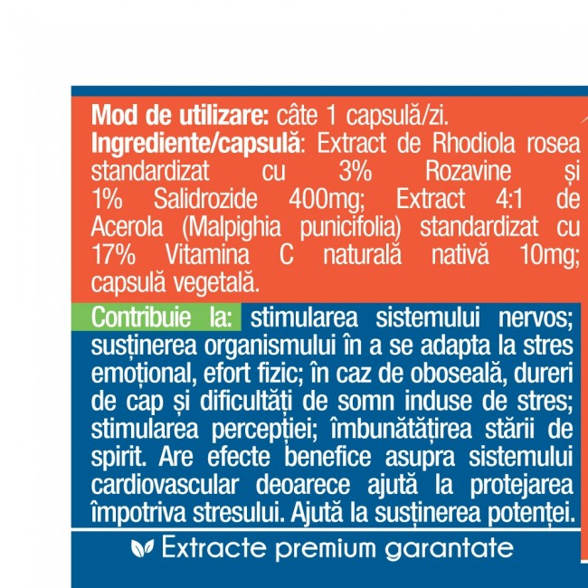 RHODIOLA RHOSEA 400mg, Herbagetica [5]