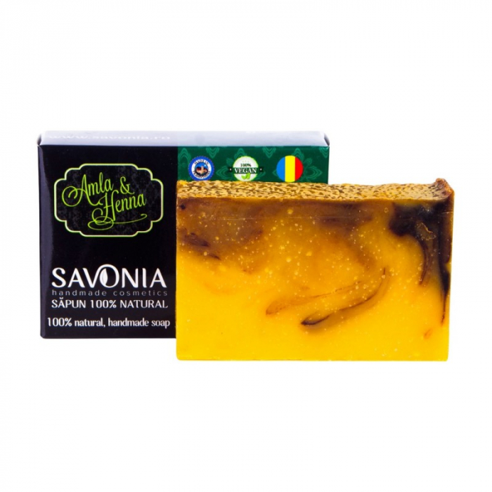 Sampon Solid Natural Amla si Henna, 90g, Savonia [2]