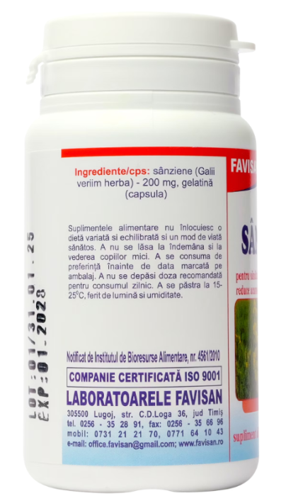 Sanziene, 70 capsule, Favisan [2]
