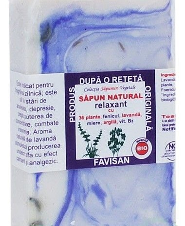 SAPUN relaxant, 36 de plante, BIO, 80gr, Favisan [1]