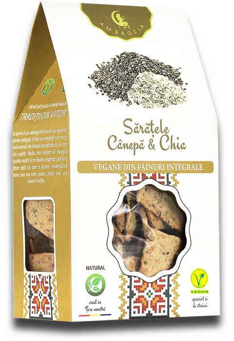 SARATELE CRACKERS VEGANI, 107gr, Hiper Ambrozia la Nana Plafar [6]