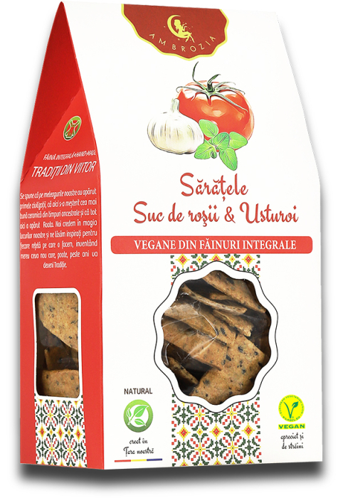 SARATELE CRACKERS VEGANI, 107gr, Hiper Ambrozia la Nana Plafar [5]