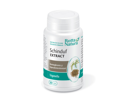 Schinduf extract, glicemie, colesterol, lactatie, 30 capsule, Rotta Natura [1]