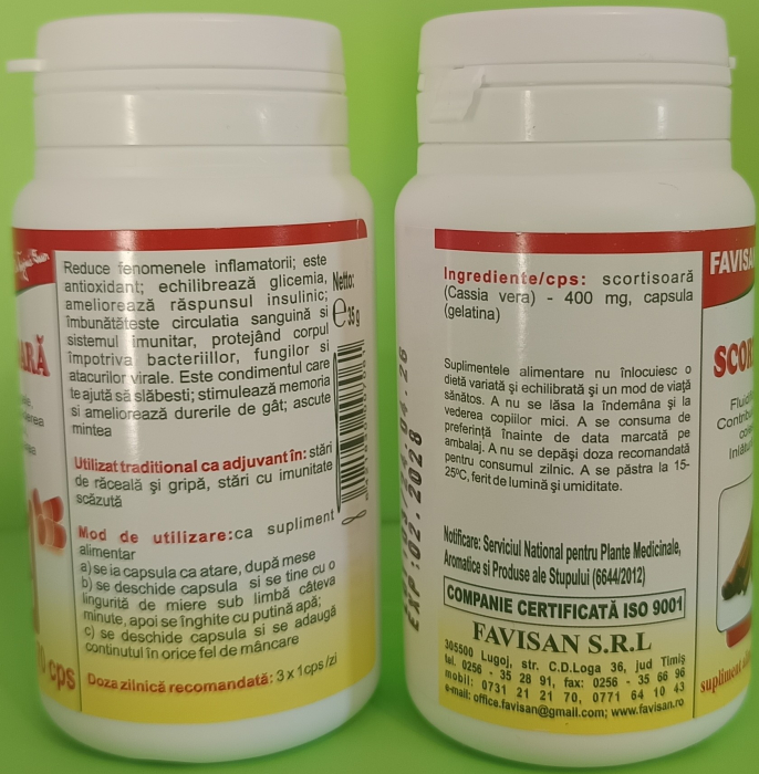 Scortisoara, 70 capsule, Favisan la Nana Plafar [2]