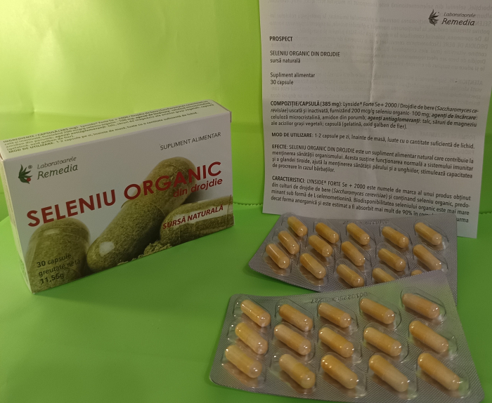SELENIU ORGANIC, 30 capsule, Remedia [2]