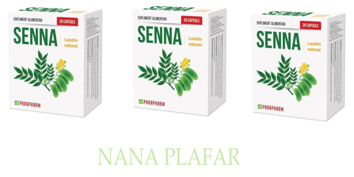 SENNA LAXATIV NATURAL. 30 capsule, Parapharm la Nana Plafar [4]