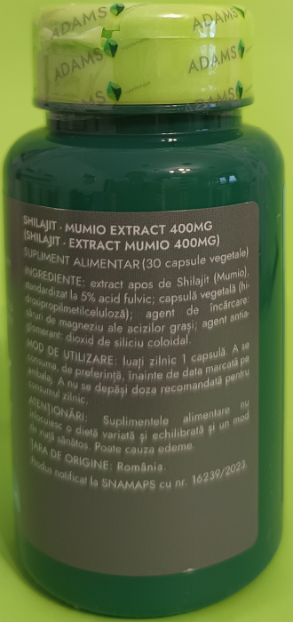 SHILAJIT (mumio) 400mg, Adams Supplements [2]