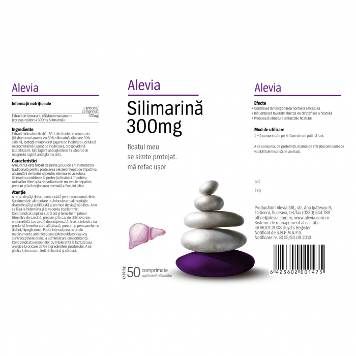 SILIMARINA 300 mg, Alevia [2]