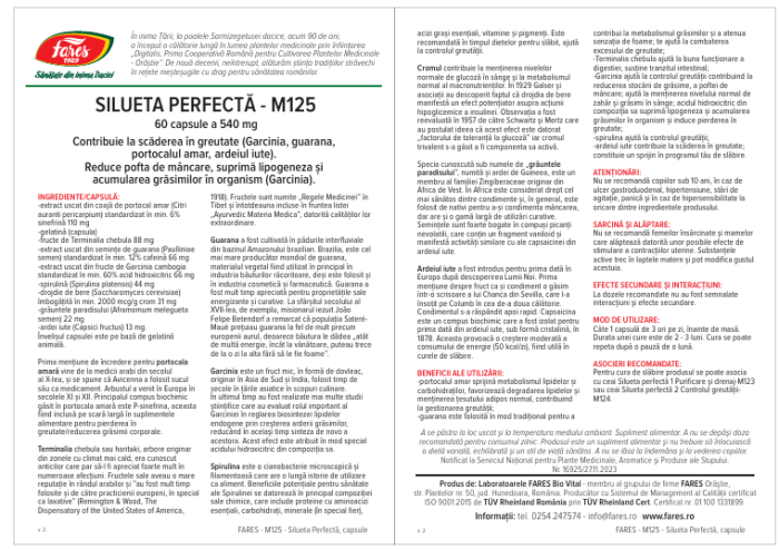 SILUETA PERFECTA M125, 60 capsule, Fares [4]