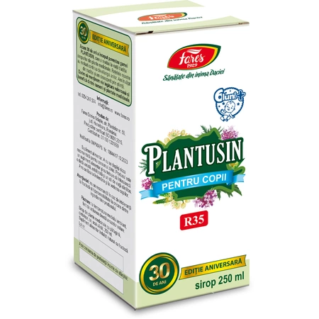 Sirop cu fructoza Plantusin pentru copii, R35, 250 ml, Fares [1]