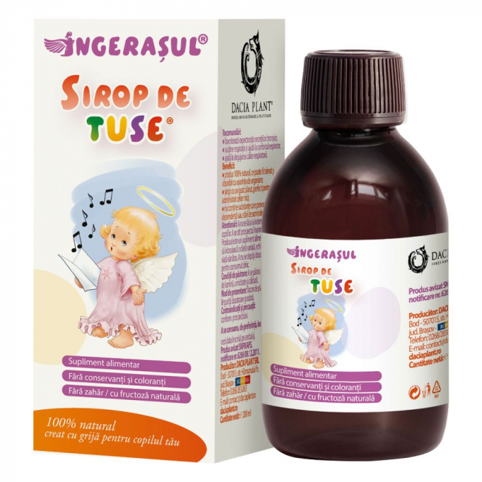 Ingerasul Sirop de Tuse, extract concentrat, 200ml, Dacia Plant [1]
