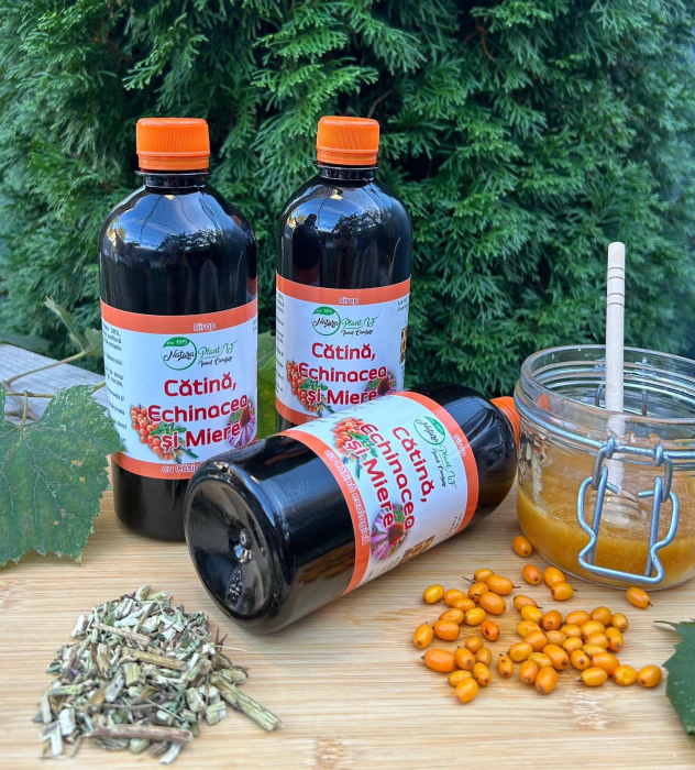 Sirop din Catina, Echinacea si Miere, 500ml - NATURA PLANT la Nana Plafar [2]