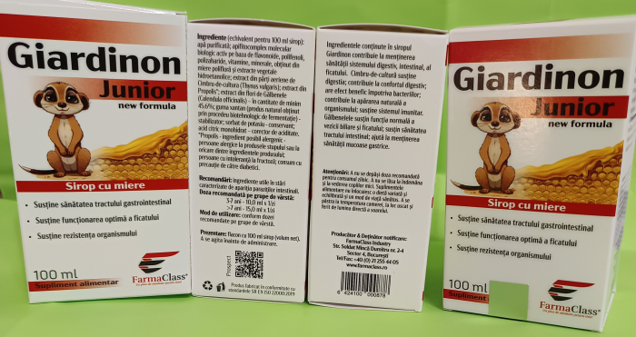 SIROP GIARDINON JUNIOR New Formula 100 ml, Farma Class la Nana Plafar [2]