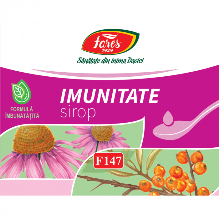 Sirop Imunitate F147, 250ml, Fares [2]