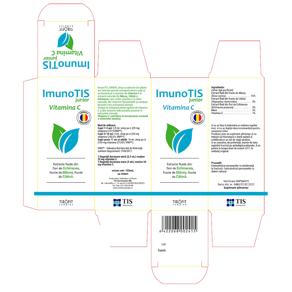 SIROP IMUNOTIS JUNIOR TISOFIT 150 ml TIS Farmaceutic la Nana Plafar [3]