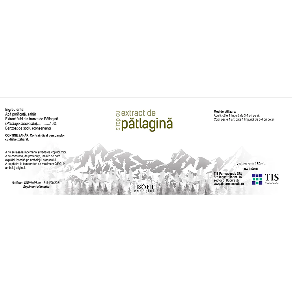 SIROP TISOFIT cu extracte 150 ml TIS Farmaceutic la Nana Plafar [7]