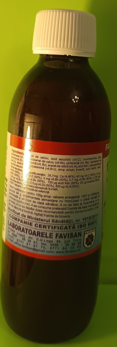 SIROP VITAMINE SI MINERALE 250ml Favisan la Nana Plafar [2]