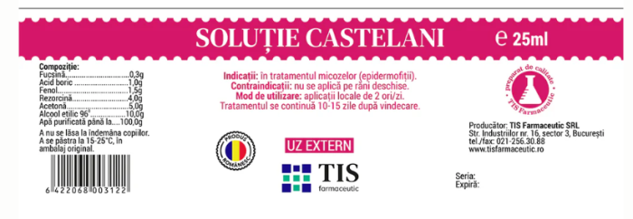 SOLUTIE CASTELANI, 25 ml, Tis Farmaceutic la Nana Plafar [2]
