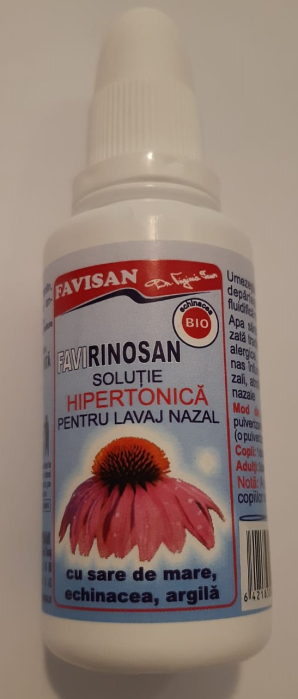 Solutie Hipertonica pentru Lavaj Nazal cu Sare de Mare si Propolis FaviRinosan, 30ml Favisan [4]