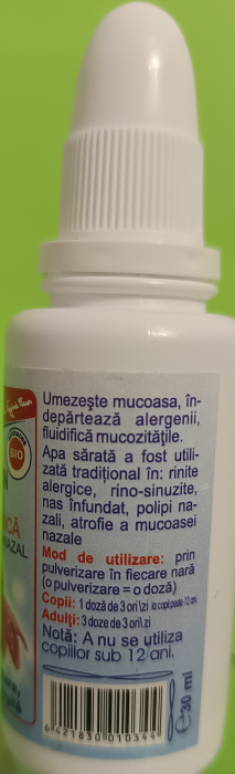 Solutie Hipertonica pentru Lavaj Nazal cu Sare de Mare si Propolis FaviRinosan, 30ml Favisan [6]