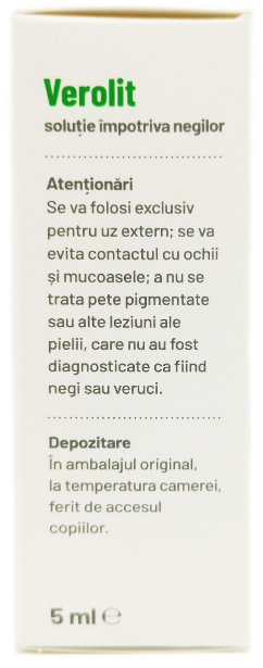 Solutie impotriva NEGILOR si VERUCILOR , VEROLIT cu varf aplicator, 5ml, Transvital Cosmetics la Nana Plafar [4]