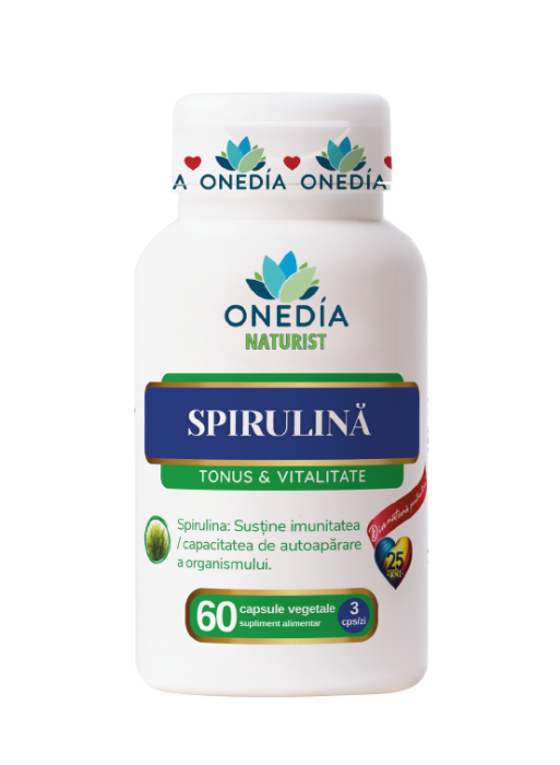 SPIRULINA Tonus si Vitalitate, 420 mg, 60 capsule Onedia la Nana Plafar [1]