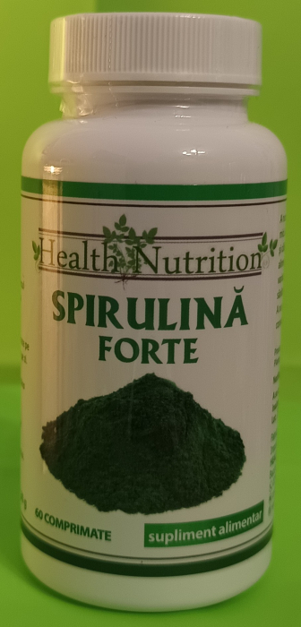 SPIRULINA Forte 500mg, 60 comprimate, Health Nutrition  la Nana Plafar [2]