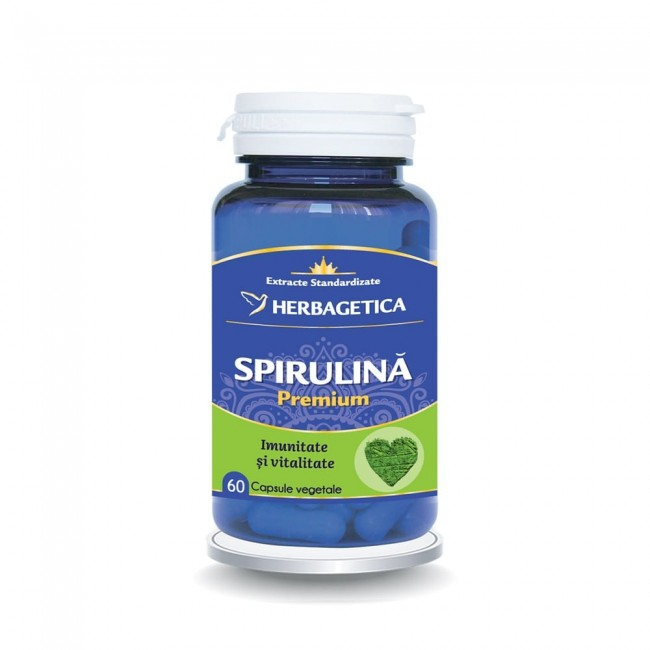 SPIRULINA Premium 450mg, 60 capsule, Herbagetica [1]