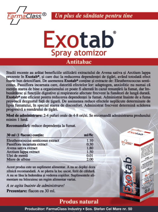 SPRAY ANTITABAC EXOTAB 30ml, FarmaClass [2]