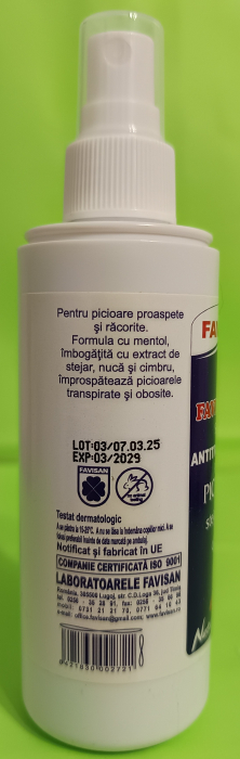 SPRAY ANTITRANSPIRANT PENTRU PICIOARE, 100ml, Favisan [3]