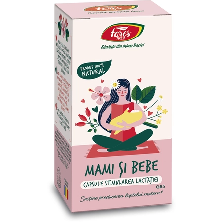 Stimularea lactatiei Mami si Bebe, G85, 60 capsule, Fares [1]