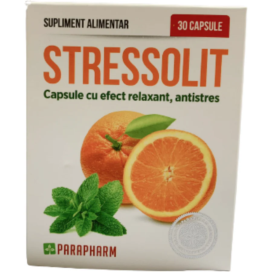 STRESSOLIT uleiuri esentiale ANTISTRES, 30 capsule, Parapharm [1]