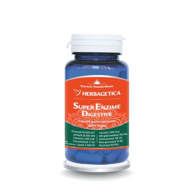 Super ENZIME Digestive, Herbagetica [4]