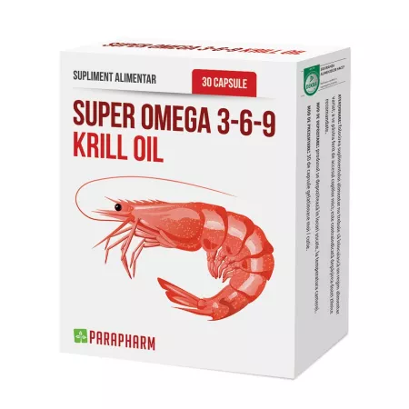 SUPER OMEGA 3 6 9 KRILL OIL, 30 capsule, Parapharm [1]