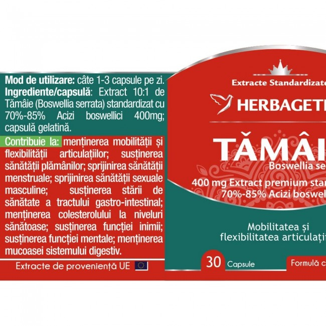 TAMAIE BOSWELLIA SERRATA 400mg, Herbagetica [2]