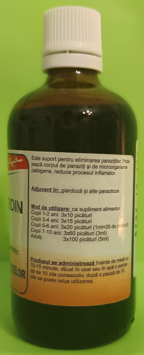 TINCTURA FAVIGIARDIN contra parazitozelor 100 ml, Favisan la Nana Plafar [2]