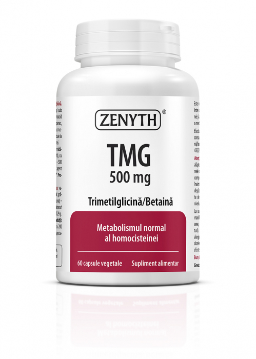 TMG Trimetilglicina/Betaina 500 mg, 60 capsule, Zenyth [1]
