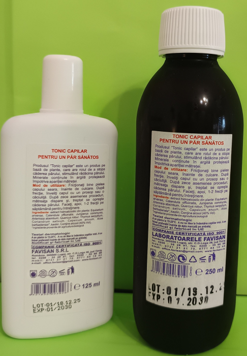 Tonic CAPILAR 2 in 1, cu Aloe, Argila, extracte din 8 plante,  125 ml, favisan [5]