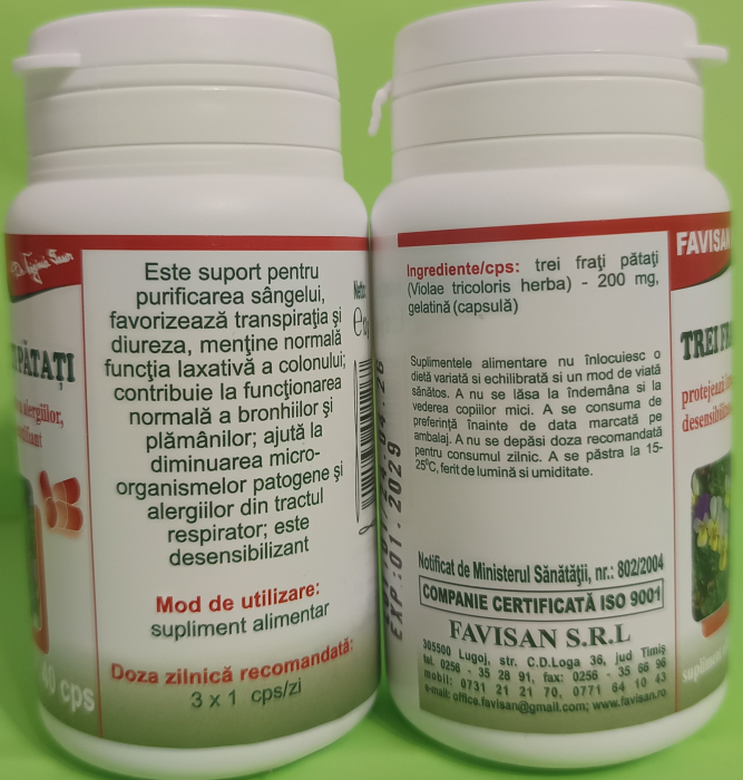 Trei Frati Patati, 40 capsule, Favisan [2]