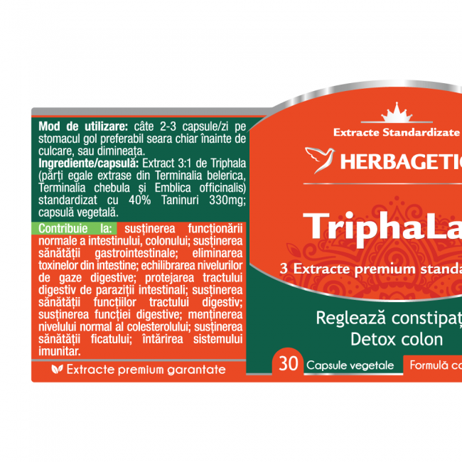 TRIPHALAX detox colon, Herbagetica [2]