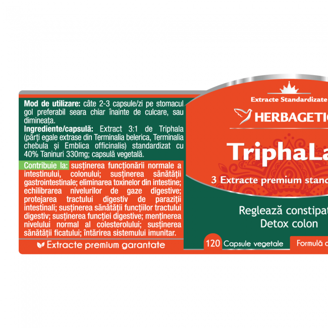 TRIPHALAX detox colon, Herbagetica [5]