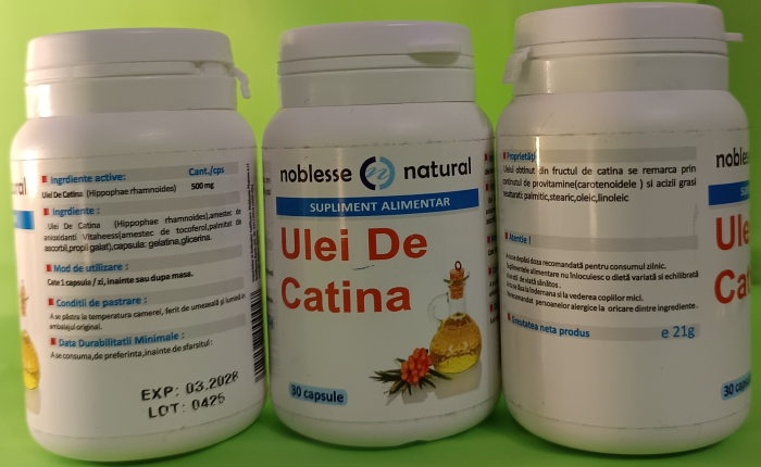 ULEI de CATINA 500mg, 30 capsule, Noblesse Natural [2]