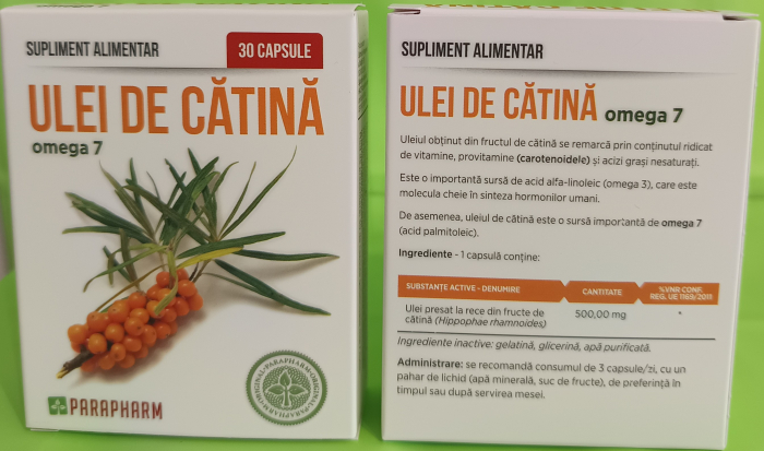 ULEI de CATINA OMEGA 7, 30 capsule, Parapharm [2]