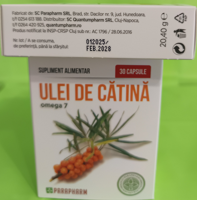ULEI de CATINA OMEGA 7, 30 capsule, Parapharm [3]