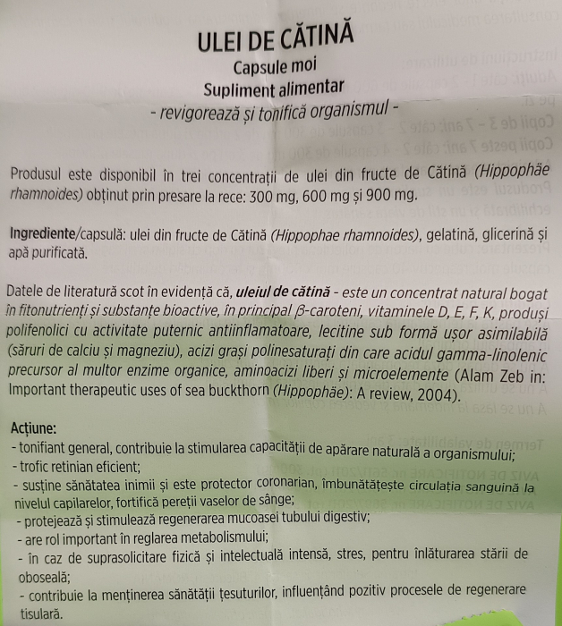 ULEI de CATINA CAPSULE MOI, Hofigal [3]