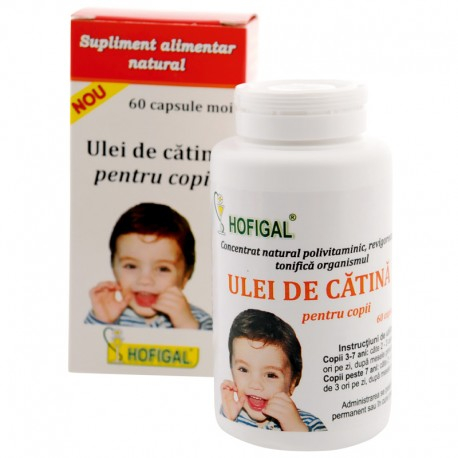 ULEI de CATINA pentru COPII, 60 capsule moi, Hofigal [1]