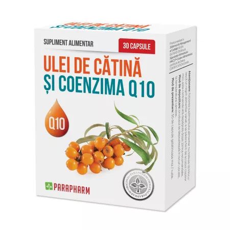ULEI de CATINA si COENZIMA Q10, 30 capsule, Parapharm [1]