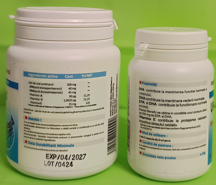 ULEI de COD 500mg, 30 capsule, Noblesse Natural la Nana Plafar [3]